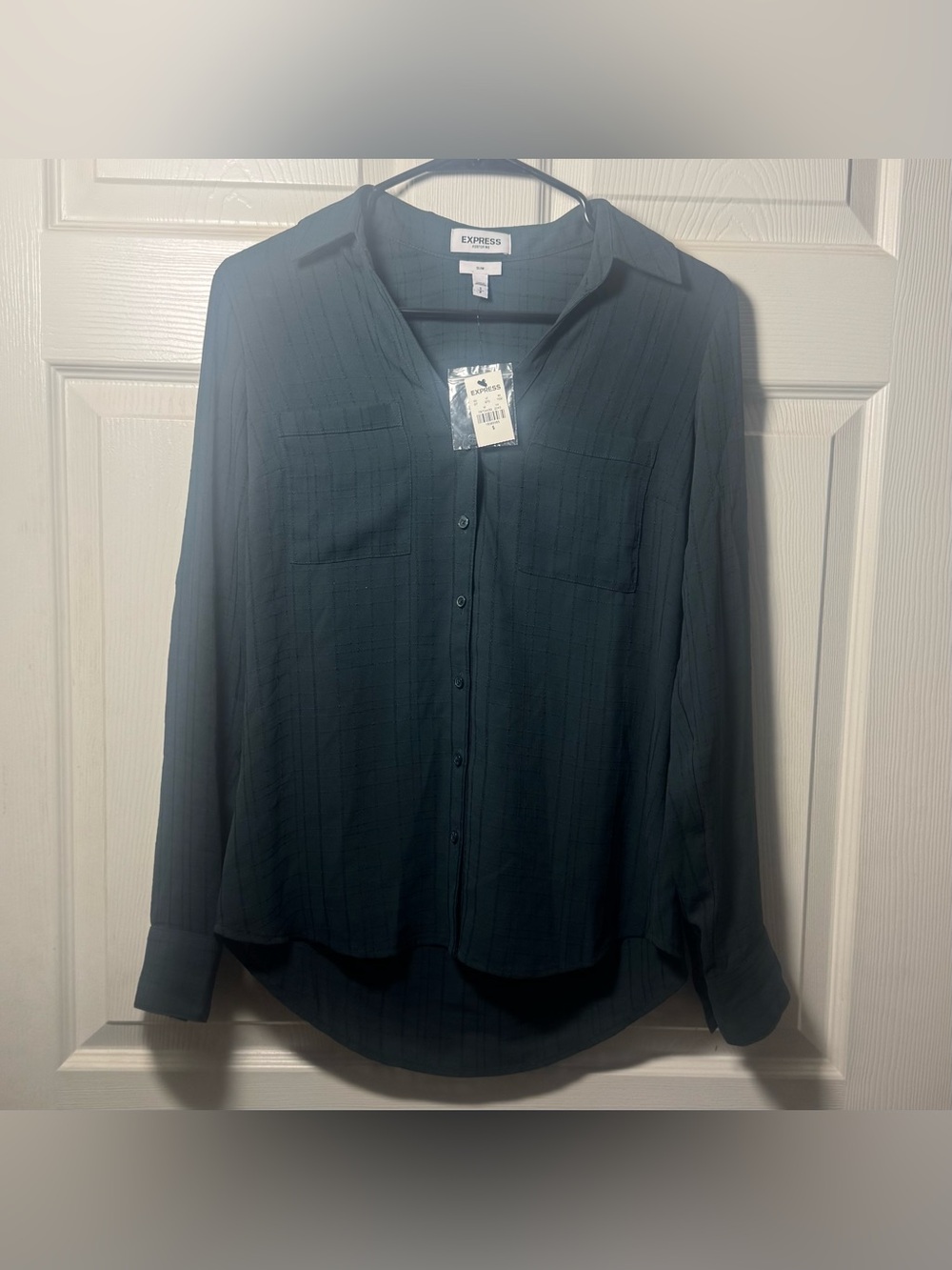 Women’s Express Dark Green Portofino Top S